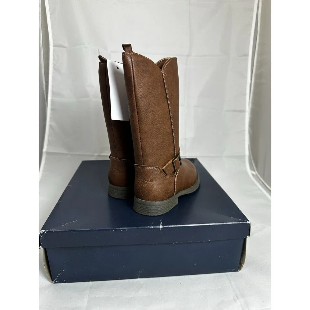 NEW! OshKosh B'gosh® Lumi Toddler Girls' Knee High Brown Boots Size 10